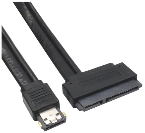 Agwuoetr 22pin vers ESATA Câble USB HDD to Power ESATA Adaptateur Power ESATA USB 2.0 5V 12V Câble Adaptateur