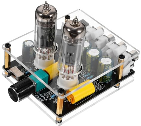 BATHVEVE Tube Preamp for Turntable High-fidelity Stereo Preamp Home Theater DIY Amplifier Board Part Function and High-fidelity Sound System for Record Player