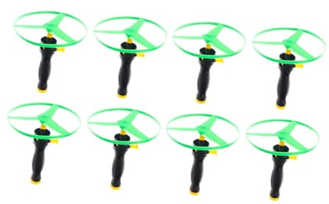 MAGICLULU Lot De 8 Disques Volants Jouets Soucoupes Volantes en Plastique Colorés, Légers Et Résistants, pour Garçon Et Filles, Jeu Sportif D'extérieur Et Activités De Plein Air