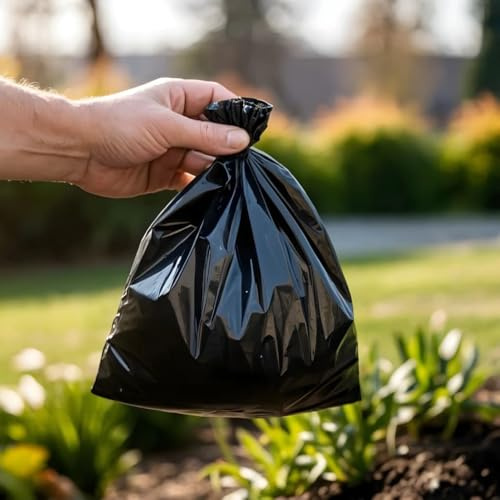 INLIFE Sacs à crottes pour Chiens 750 pcs Noir 30x20 cm PE