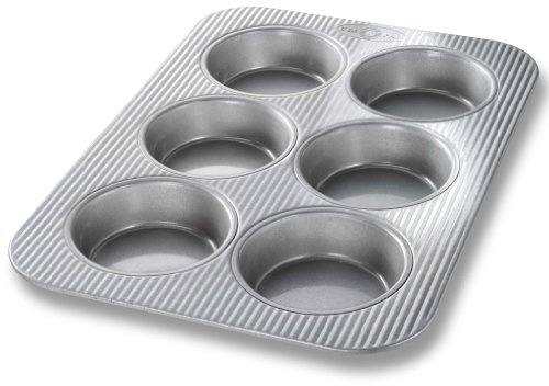 USA Pan Bakeware Nonstick Mini Round Cake Pans, Aluminized Steel