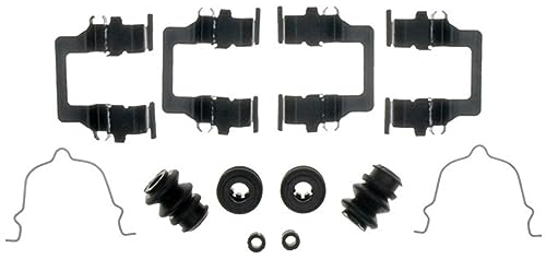 ACDelco 18K1765X Professionelles Bremssattel-Hardware-Kit für Hinterrad-Scheibenbremsen mit Clips, Federn, Dichtungen und Buchsen