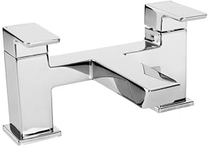 Bristan Cobalt Bathroom Taps, Square Chrome Bath Filler tap | COB BF C, Modern design, Matching bathroom sink taps and shower available, Lifetime Cover