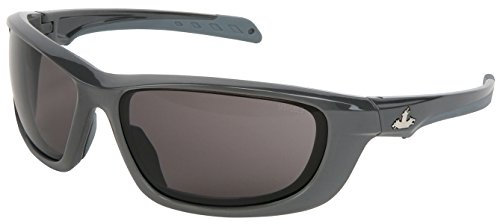 MCR Safety UD112PF Lunettes de protection (1 paire) Style balistique militaire USS Defense Verres gris avec revêtement anti-buée MAX6, monture en métal