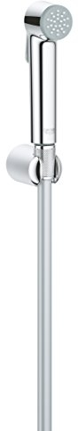 GROHE Tempesta, Bidet-Set für das WC (Bidet-Duschkopf mit 1 Strahlart, Duschschlauch 1,25m und Wandhalterung, langlebige Oberfläche, leicht zu reinigen), chrom, 27513001