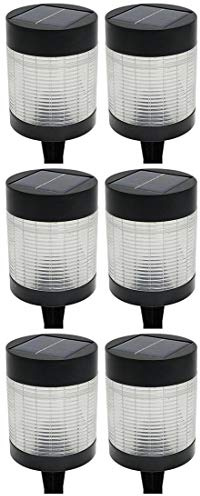 Novaliv 6er SET Solarlampen für Außen LED 100 Lumen - Wetterfest und Energiesparend - Inklusive Akku - Für Garten und Terrasse - Solarleuchte Gartenleuchte Außenleuchte Energiesparleuchte
