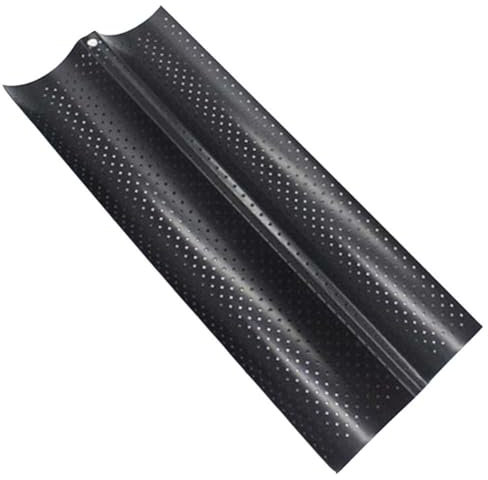 Bread Baking Tray Wave Shape Nonstick Perforated Baguette Pan for Sub Long Roll Baggettes