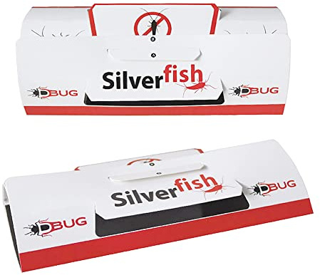 DBUG Silverfish Trap – No tóxico – Fácil de usar – Trampas asesinas de peces grises – Altamente eficaz – Paquete de 2