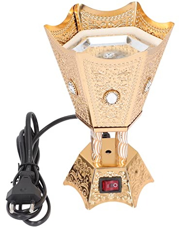 Arabischer Weihrauch Und Bakhoor Electric Iron R?ucherst?bchen Retro Burner Ornament R?ucherbrenner Metall Handwerk (-Stecker) Bronze Weihrauchbrenner