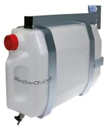 SERBATOIO TANICA BIDONE LAVA MANI 10 LT CON STAFFA PER FURGONI CAMPER CAMION TRUCK UNIVERSALE
