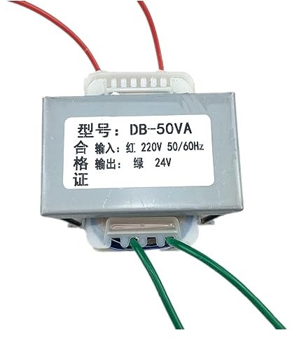 FUNTLY Transformador de Potencia Transformateur EI Transformador EI Tipo 50W DB-50VA 220V a 24V 2A AC24V AC Transformador EI66