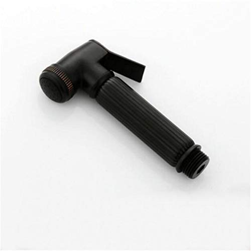 Bidet-Armaturen, schwarzes Messing, Kaltwasser-WC-Eckventil, Hand-Hygiene-Duschkopf, Analreinigung, Arsch-Bidet-Dusche, Bidet, Set (Handbrause)
