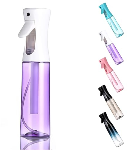 WOODFIB Spray Bottle for Hair, Continuous Fine Mist Water Spray Bottle, Empty spray Bottles for Salon, Plants, Pets, Home Cleaning - 300ml