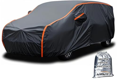 ANITANT Mini-Van-Abdeckung, große Autoabdeckung, wasserdicht, Allwetter-Abdeckung, wasserdicht, für jedes Wetter, Regen, UV, super leicht, vollständige Außenabdeckung, MPV, 485,1 cm bis 523,2 cm