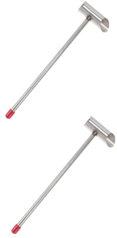 Amosfun 2pcs Sturdy Candy Scoop Stainless Steel Candy Accessory Perfect for Measuring Cups for Baking