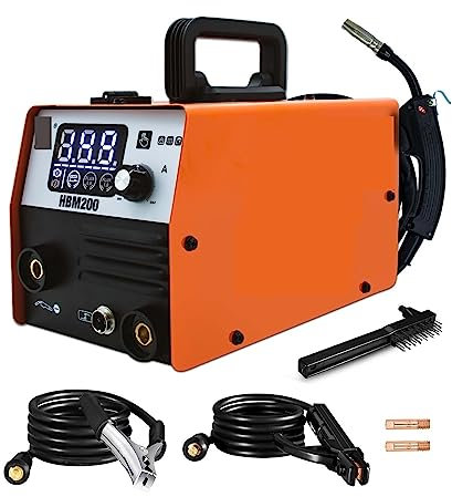 Máquina De Soldadura Semiautomática 3 In1MIG, Soldadora De Inversor De Gas MMA Arc MIG TIG, Máquina De Soldadura - Kit de soldadura(With 0.5KG Wire)