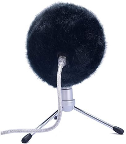 Microphone Windscreen Mic Covers, Noise Reduction Artificial Furry Cover for Blue Snowball Condenser