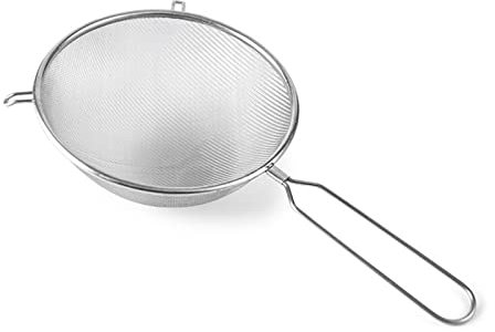 QXSJEDYCH Peladores Alambre de Acero Inoxidable Malla Fina Colador de Aceite Harina Tamiz Colador Cocina también Espumadera