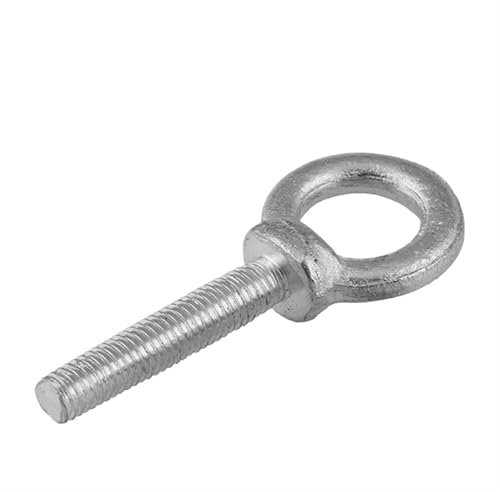 SynapSYA Ringschrauben 1/2 Stück Karbonstahl/verzinkte Augenschrauben M6 M8 M10 M12 M14 M16 M18 M20 Marine-Hebeösenschrauben(16mm,M12-1PCS)