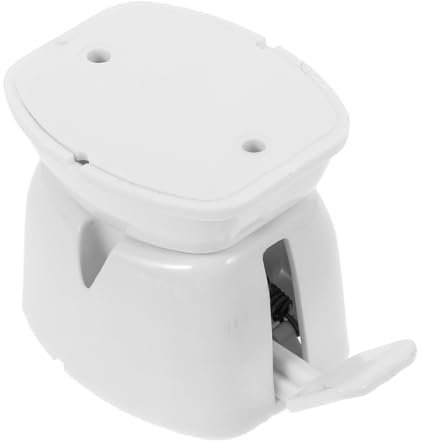 TINEASUR Loquet De Porte De Camping-Car Blanc Verrouillage Automatique Support De Porte Extérieure pour Remorque Et Caravane Fixation Sécurisée pour Camping, Voyage Et Stationnement