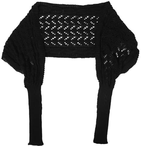 GALPADA Zopfmuster-deckenschal Für Damen Gestrickter Schal Mit Ärmeln Winter-strickschal Als Wickel Oder Halsumwickelung Schwarz Warm Und Elegant Für Herbst Und Winter