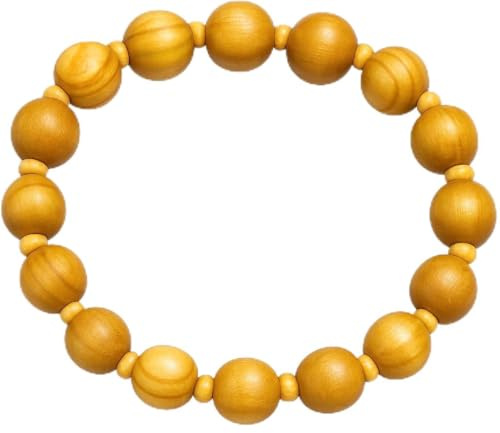 LUCKY BUDDHIST Bracelet tibétain pour hommes et femmes - Bracelet en perles en bois - Fait à la main avec amour - Réglable pour le poignet - Cadeaux