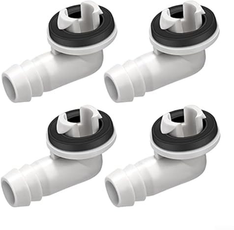 Klimaanlagen-Ablaufschlauch-Anschluss-Set, inklusive 4 PVC-Armaturen für den Anschluss von Außeneinheiten