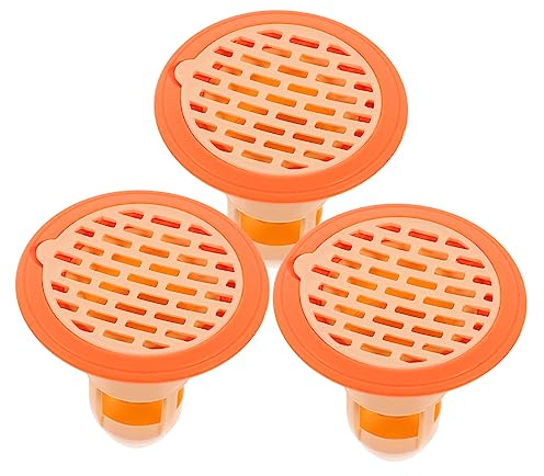EXHUMKY Lot de 3 Passoires de Sol Couvercle D'évier, Filtre Anti-cheveux en Abs et Caoutchouc, Compatible Diamètre 38-48 Mm, Protection Canalisation Cuisine et Salle de Bain