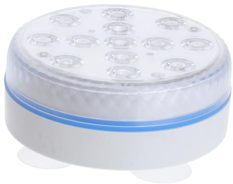 Hemobllo Led Luces Subacuáticas Sumergibles Impermeables Control Remoto Luces Led Para Estanque Piscina Fuente Luz Blanca Cálida Sin Llama Decoración Acuática Segura y Resistente Al Agua