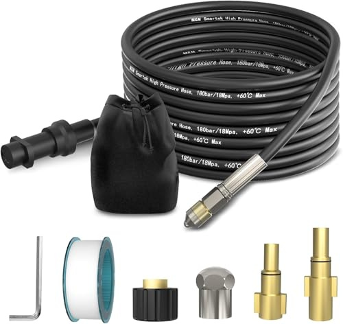 M&M Smartek tubo sturatubi 20 m compatibile con Kärcher/Lavor