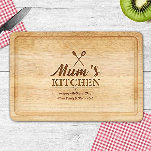 Personalised Chopping Board | Cheese Board | Oak Wooden Cutting Board - Wedding Gift Laser Engraved Housewarming Gift, Custom Anniversary, Mothers Day Gift for Couples & Families (10-Kitchen)