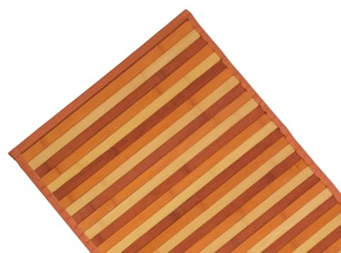 BIANCHERIAWEB Tappeto Bamboo Degradè Passatoia Cucina Antimacchia Bambù Antiscivolo Runner Corsia Resistente