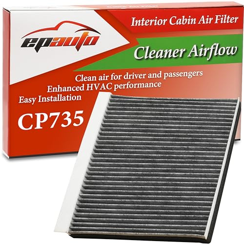 EPAuto CP735 (CF10735) Cabin Air Filter Replacement for Kia Telluride, Stinger, K900; Hyundai Santa Fe, Equus, Genesis (Sedan); Genesis G80, GV80, G70, G90, GV70, Electrified G80 – Fits 2009–2025