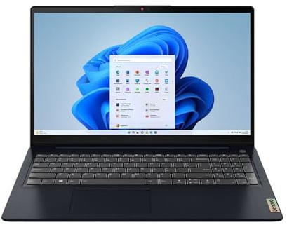 Lenovo IdeaPad 3 15.6 Full HD Laptop AMD Ryzen 3 5425U 4GB RAM 128GB SSD Windows 11 S Abyss Blue - 82RN004RUK