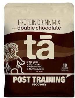 Boisson de récupération TA (Double Chocolat). Riche en Acides Aminés, Protéines, Glucides et Sels Minéraux pour une récupération idéale.