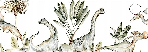 HUBDECO Schutzunterlage für den Schreibtisch - Schützt Schreibtisch vor Kratzern und Schäden - mit Kabeldurchlass - Mauspad, Pflegeleicht, Wasserfest - 142x50cm - Dinosaurier