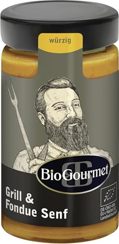 BioGourmet Bio Senf Grill- & Fondue, 6 x 200g
