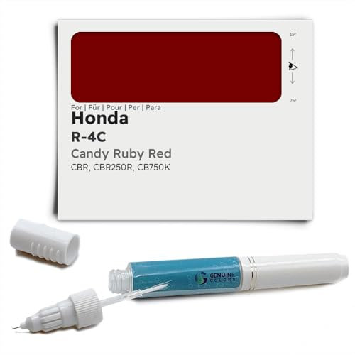 Genuine Colors Penna a vernice CANDY RUBY RED R-4C compatibile/ricambio per Honda rosso