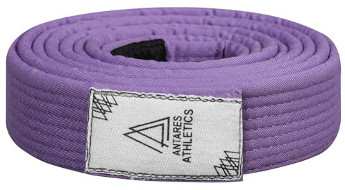 Antares Athletics Vintage Series BJJ Belt for Men & Women Brazilian Jiu Jitsu Belt for Jiu Jitsu Gi (Vintage Purple, A4)