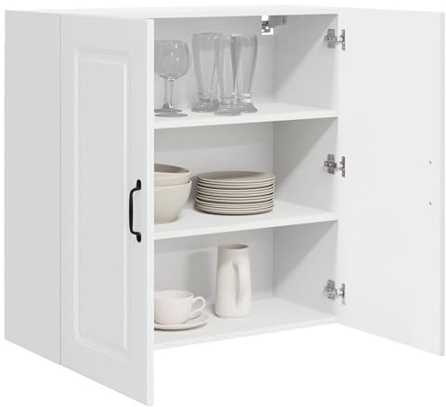 vidaXL Dishwasher Panel Kalmar High Gloss White 80 x 31 x 80 cm