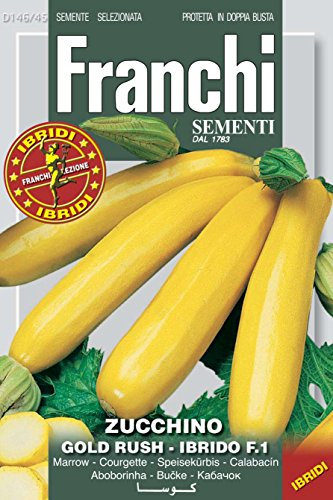Franchi Seeds of ItalyCourgette F1 Zucchino Goldrush Seeds