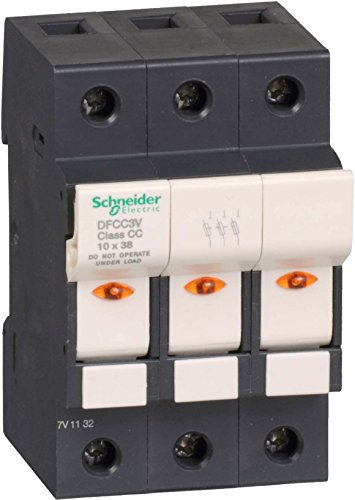 Schneider DFCC3V Sicherungshalter Tesys 3P 30A, Klasse CC, mit Anzeige für Sicherungsfall