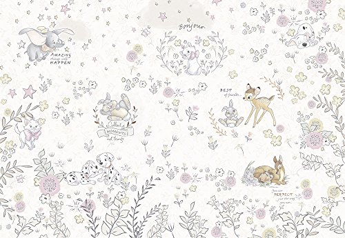 Komar Disney Best of Friends - Carta da parati fotografica, 368 x 254 cm, decorazione da parete, bambi, Dumbo, Marie, cameretta dei bambini, cameretta dei bambini, decorazione da parete | 8-4023