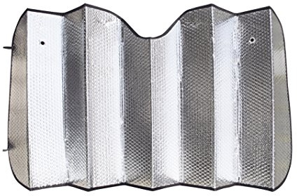 VIP - Parasol delantero coche 130 X 60 cm, aluminio/ plata