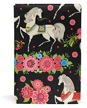 EZIOLY Bucheinband, dehnbar, passend für die meisten Hardcover-Lehrbücher bis 22,6 x 14,5 cm, klebstofffreier Stoff für Schulbücher Einfach anzubringen. Wash & Re-Use