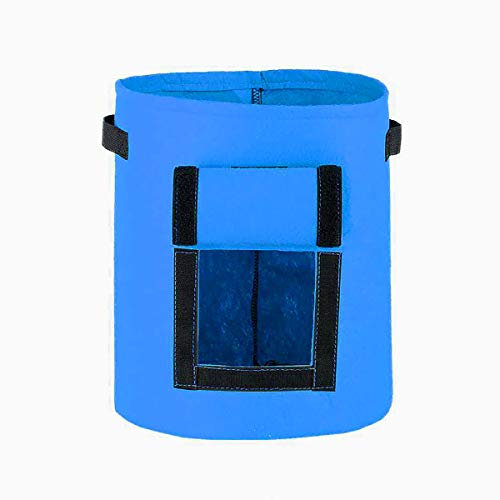 Tooloflife - Sac de culture en tissu non tissé respirant - Pour pommes de terre, tomate, carotte, fruits et fleurs - 7 gallons - Bleu