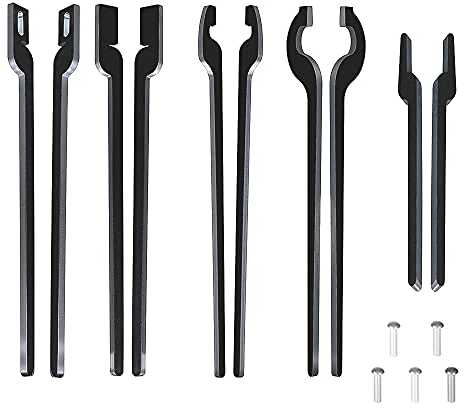 Juego de pinzas de bricolaje: Juego de cinco tipos de herramientas, incluyendo remaches, planas, ranuras, V y desplazamiento