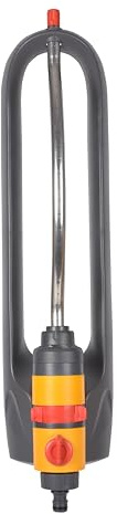 HOZELOCK - Rectangular Sprinkler Plus 250 L : Ultra Coverage, Sprinkler on Sled, Ideal for Lawns, Adjustable Oscillation Zone: 18 Jets For Uniform Watering [100-100-252]
