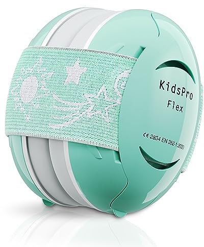 Senner ® KidsPro | Protection auditive enfants - Casque antibruit avec SNR 25 dB, jusqu'à 12 ans, évolutif. Idéal pour quotidien, fêtes, sports, événements musicaux - Turquoise