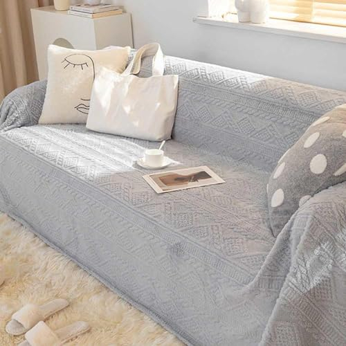 YWQJL Sofaüberwurf Decke Groß XXL L Form Ecksofa Samt rutschfest Wasserdicht Überwurfdecke Sofa Decke Überwurf Sofa Tagesdecken Sofaüberwurf,F-180x420cm